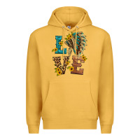 Mustard love indian headdress Premium Hoodie - HRA Design Shop