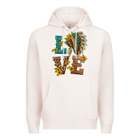 Pale Pink love indian headdress Premium Hoodie - HRA Design Shop