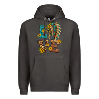 Smoke love indian headdress Premium Hoodie - HRA Design Shop