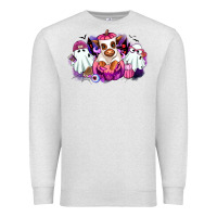 Oatmeal Heather Halloween ghost Heifer Premium Sweatshirt - RanaPortraitStore