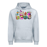 Heather Grey hippie coffee cups Urban Hoodie - AdoDesignShop