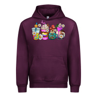 Mauve Wine hippie coffee cups Urban Hoodie - AdoDesignShop