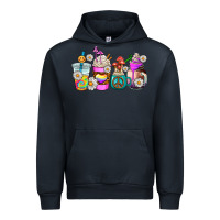 Navy hippie coffee cups Urban Hoodie - AdoDesignShop
