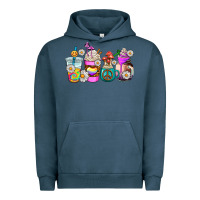 Pigment Midnight Navy hippie coffee cups Urban Hoodie - AdoDesignShop