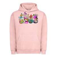 Pigment Salmon hippie coffee cups Urban Hoodie - AdoDesignShop