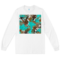 White cheetah cowhide tumbler Long Sleeve Tee - BarkalooDesign