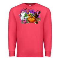 Cardinal Halloween ghost and jack o lantern Premium Sweatshirt - RanaPortraitStore