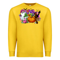 Lemon Halloween ghost and jack o lantern Premium Sweatshirt - RanaPortraitStore