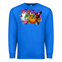 True Royal Halloween ghost and jack o lantern Premium Sweatshirt - RanaPortraitStore