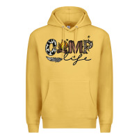 Antique Gold camp life Premium Hoodie - CowhideDigitalArt