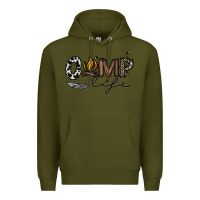 Army Green camp life Premium Hoodie - CowhideDigitalArt