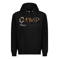 Black camp life Premium Hoodie - CowhideDigitalArt