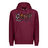 Burgundy camp life Premium Hoodie - CowhideDigitalArt