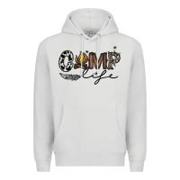 Dove Grey camp life Premium Hoodie - CowhideDigitalArt