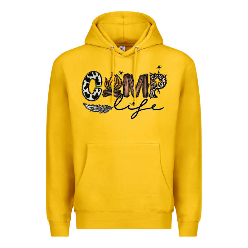 Camp Life Premium Hoodie by CowhideDigitalArt | Teevron