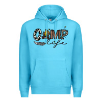 Ocean Blue camp life Premium Hoodie - CowhideDigitalArt