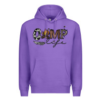 Purple camp life Premium Hoodie - CowhideDigitalArt