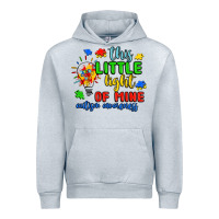 Heather Grey this little light of mine autism awareness Urban Hoodie - JahusDesignShop
