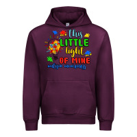 Mauve Wine this little light of mine autism awareness Urban Hoodie - JahusDesignShop