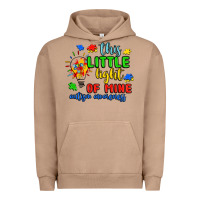 Pigment Burro this little light of mine autism awareness Urban Hoodie - JahusDesignShop