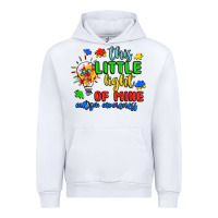White this little light of mine autism awareness Urban Hoodie - JahusDesignShop