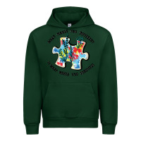 Forest Green what makes you different is what makes you beautif Urban Hoodie - JahusDesignShop