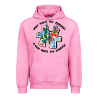Fuchsia Pink what makes you different is what makes you beautif Urban Hoodie - JahusDesignShop
