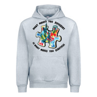 Heather Grey what makes you different is what makes you beautif Urban Hoodie - JahusDesignShop