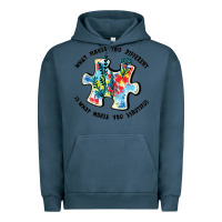 Pigment Midnight Navy what makes you different is what makes you beautif Urban Hoodie - JahusDesignShop