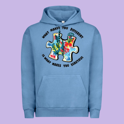 What Makes You Different Is What Makes You Beautif Urban Hoodie Designed By Jahusdesignshop