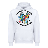 White what makes you different is what makes you beautif Urban Hoodie - JahusDesignShop