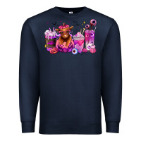 Navy Halloween Heifer coffee cups Premium Sweatshirt - RanaPortraitStore