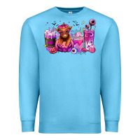 Ocean Blue Halloween Heifer coffee cups Premium Sweatshirt - RanaPortraitStore