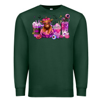 Sports Green Halloween Heifer coffee cups Premium Sweatshirt - RanaPortraitStore