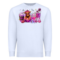 White Halloween Heifer coffee cups Premium Sweatshirt - RanaPortraitStore