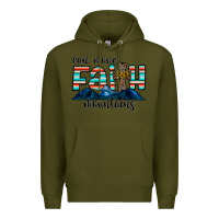 Army Green can move faith mountains Premium Hoodie - CowhideDigitalArt