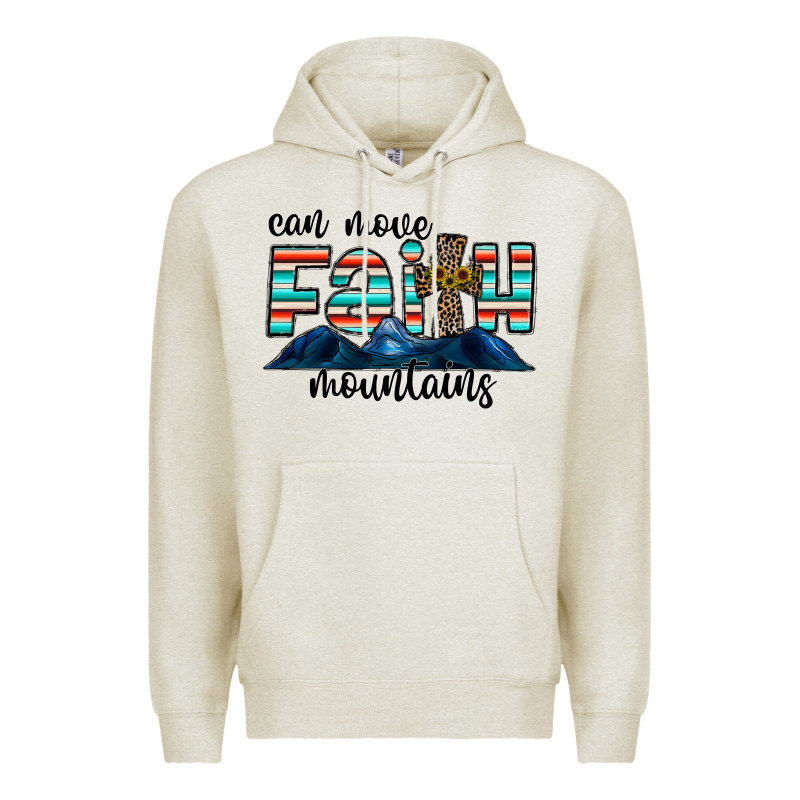 Can Move Faith Mountains Premium Hoodie by CowhideDigitalArt | Teevron