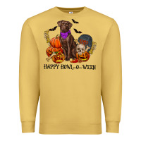 Antique Gold Happy Howl-o-ween Premium Sweatshirt - RanaPortraitStore