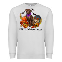 Dove Grey Happy Howl-o-ween Premium Sweatshirt - RanaPortraitStore