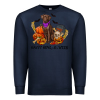 Navy Happy Howl-o-ween Premium Sweatshirt - RanaPortraitStore