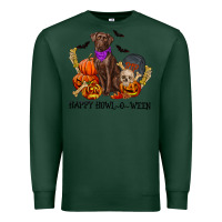 Sports Green Happy Howl-o-ween Premium Sweatshirt - RanaPortraitStore