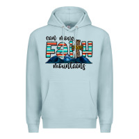 Blue Mist can move faith mountains Premium Hoodie - CowhideDigitalArt