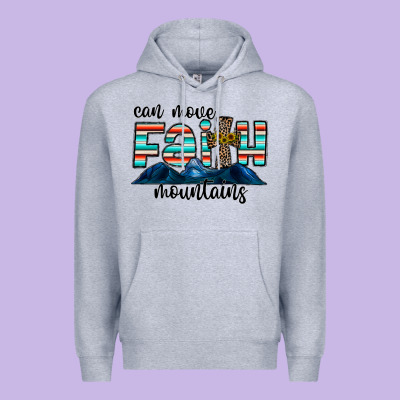 Can Move Faith Mountains Premium Hoodie Designed By Cowhidedigitalart