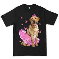 Black Labrador Retriever Dog With Tutu Premium Tee - LillyAllenDesigns