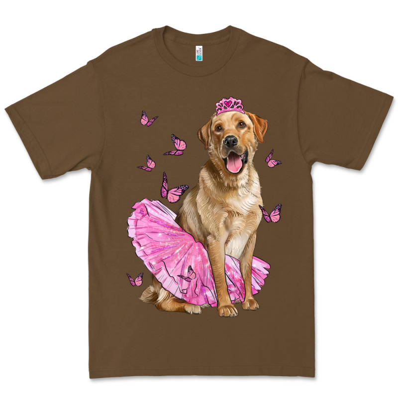 Labrador Retriever Dog With Tutu Premium Tee by LillyAllenDesigns | Teevron