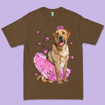 Labrador Retriever Dog With Tutu Premium Tee Designed By Lillyallendesigns