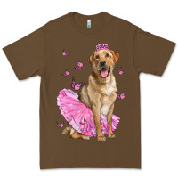 Cacao Labrador Retriever Dog With Tutu Premium Tee - LillyAllenDesigns