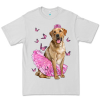 Dove Grey Labrador Retriever Dog With Tutu Premium Tee - LillyAllenDesigns