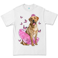 White Labrador Retriever Dog With Tutu Premium Tee - LillyAllenDesigns