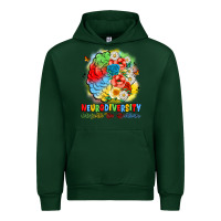 Forest Green neurodiversity celebrate the spectrum Urban Hoodie - JahusDesignShop
